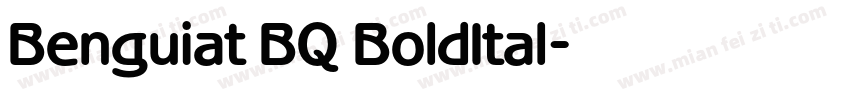 Benguiat BQ BoldItal字体转换